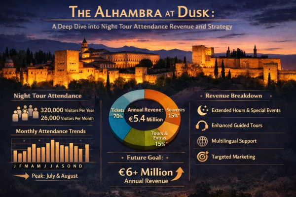 Alhambra night visit attendance income