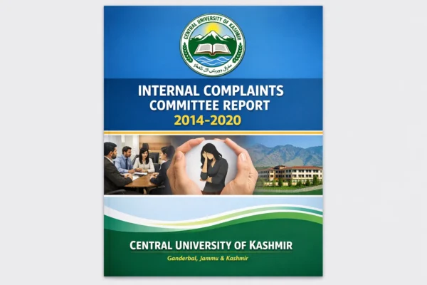 Internal+complaints+committee+report+2014-2020+central+university+of+kashmir