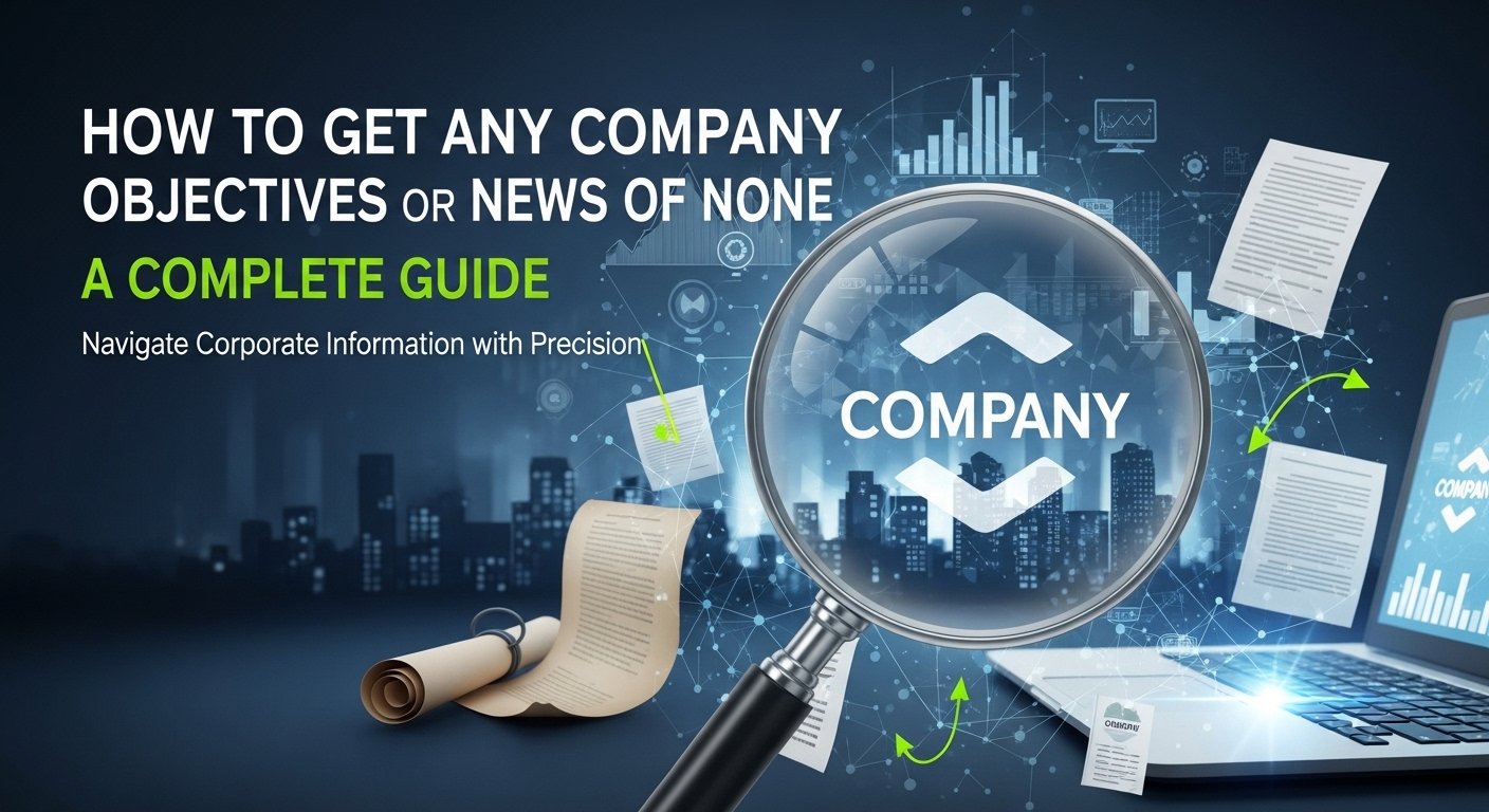 Get Any Company Objectives or News of None