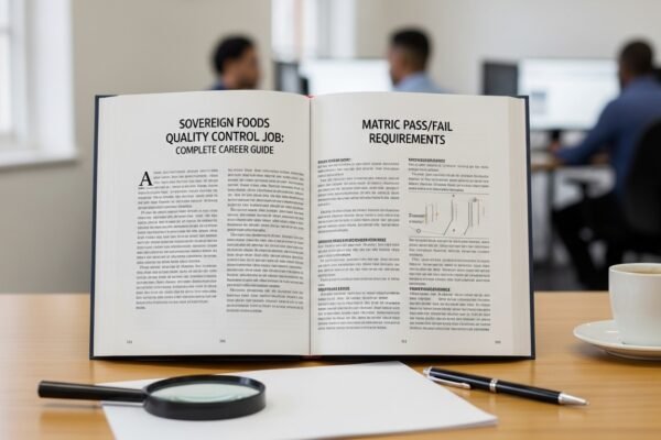 Sovereign Foods Quality Control Job Matric Pass Fail Requirements