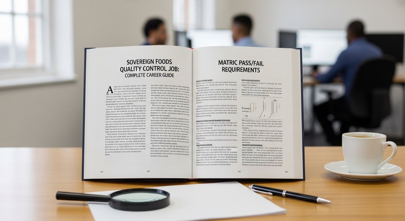 Sovereign Foods Quality Control Job Matric Pass Fail Requirements