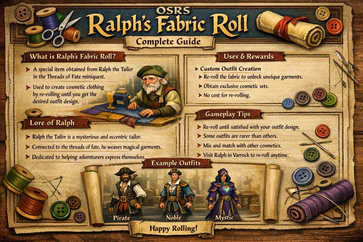 OSRS Ralph's Fabric Roll